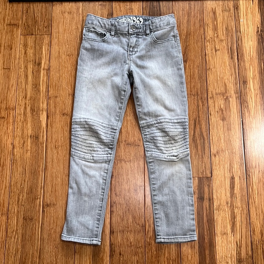 Gap Kids Gray Distressed Super Skinny Jeans
